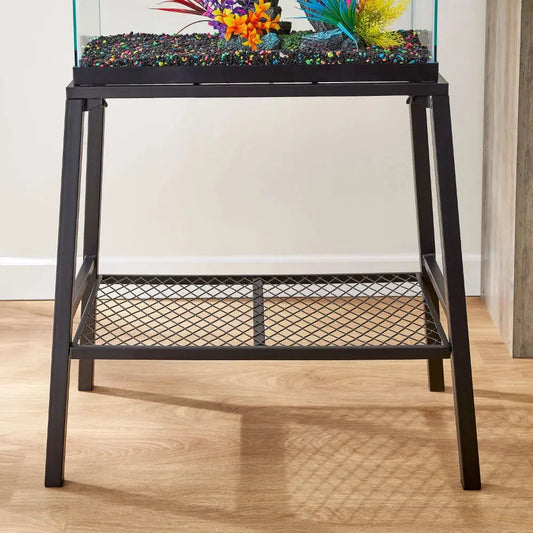 10-15 Gallon Steel Aquarium Stand, Black Fish Tank Accessories Accesso

Fish need a suitable environment to thrive, so it's important to have a sturdy stand to provide a solid foundation for the tank. This Aqua Culture steel aquarium s